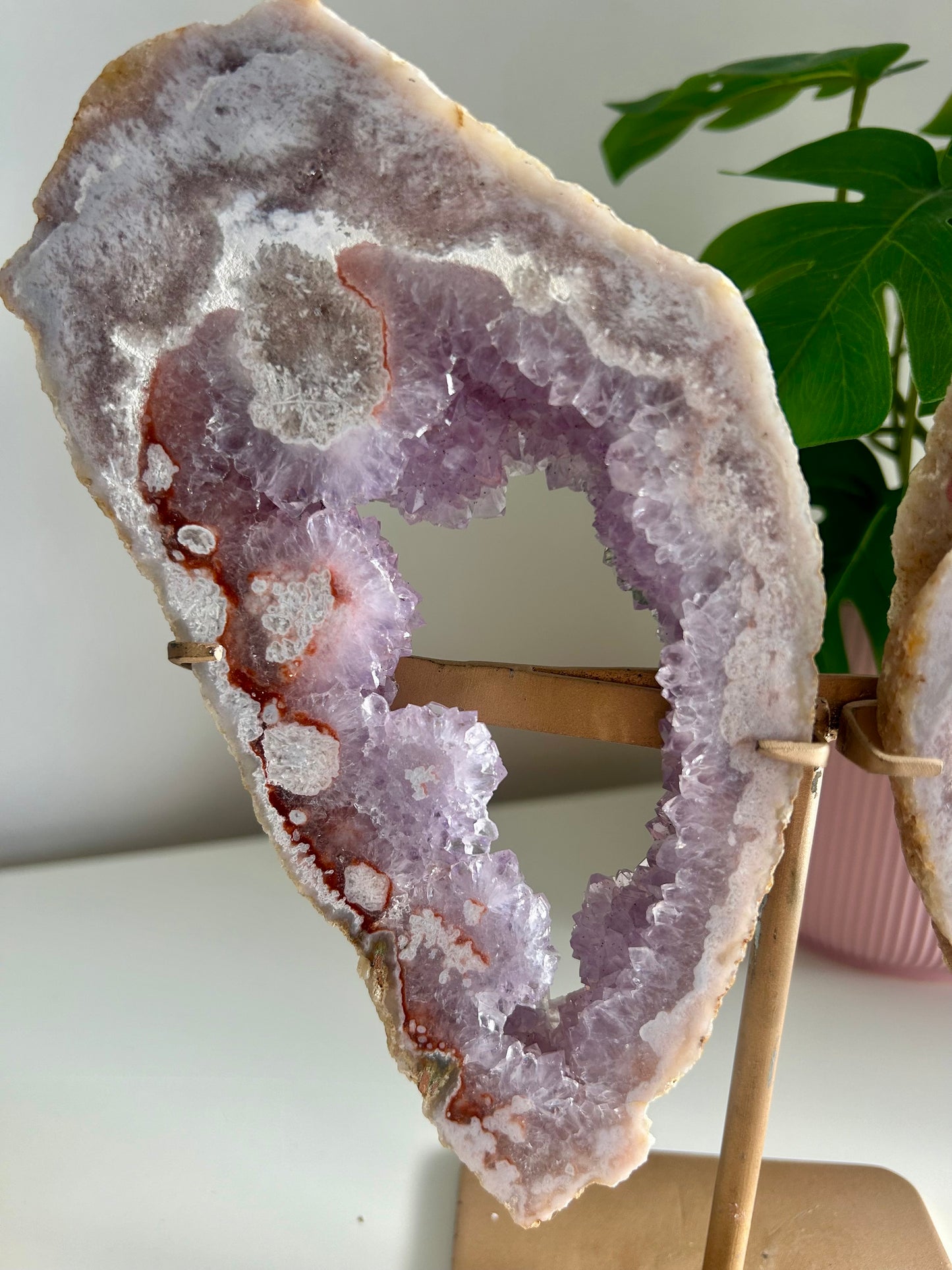 Large Pink Amethyst Butterfly