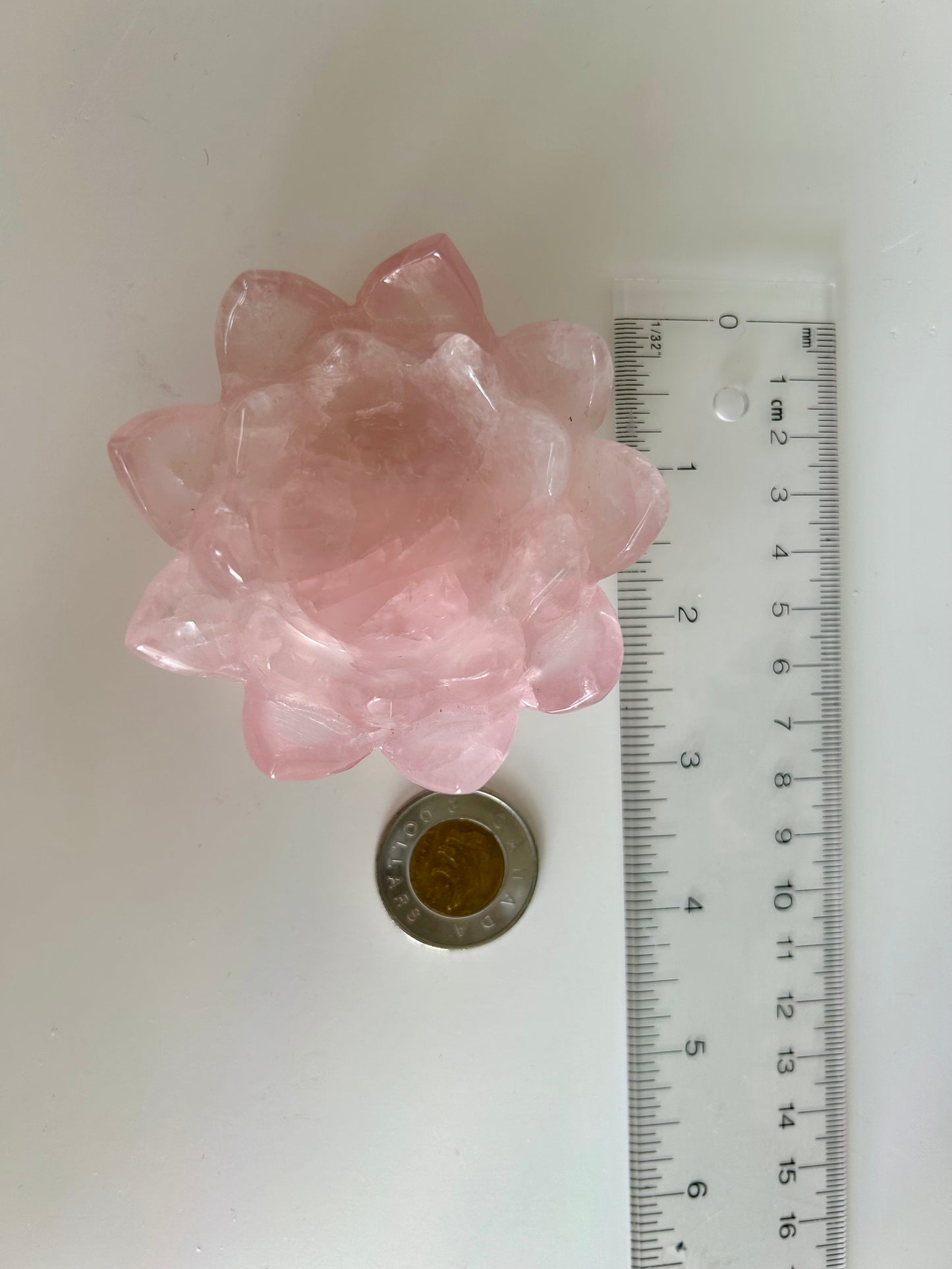 Rose Quartz Lotus Candle Holder