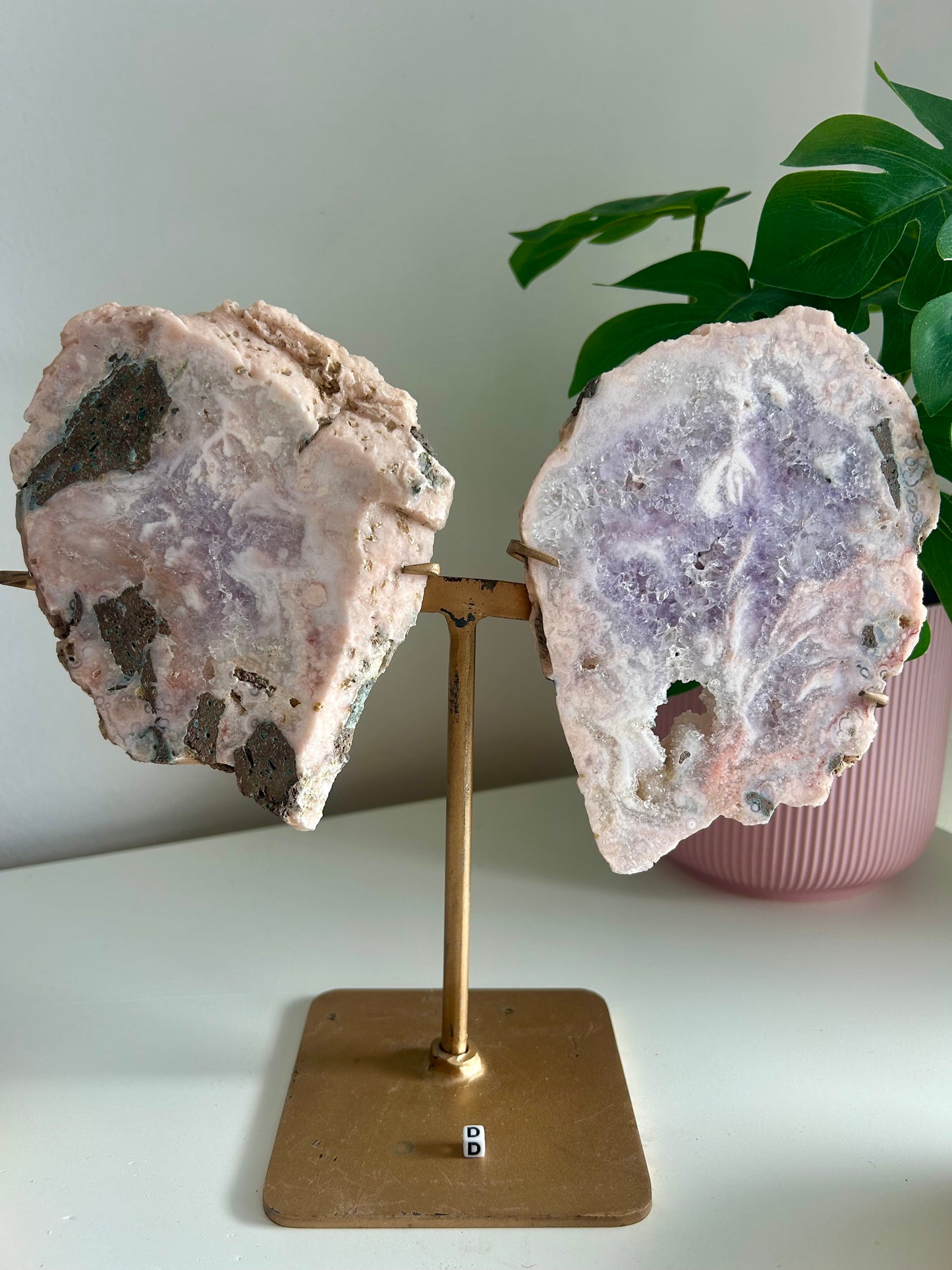 Large Pink Amethyst Butterfly