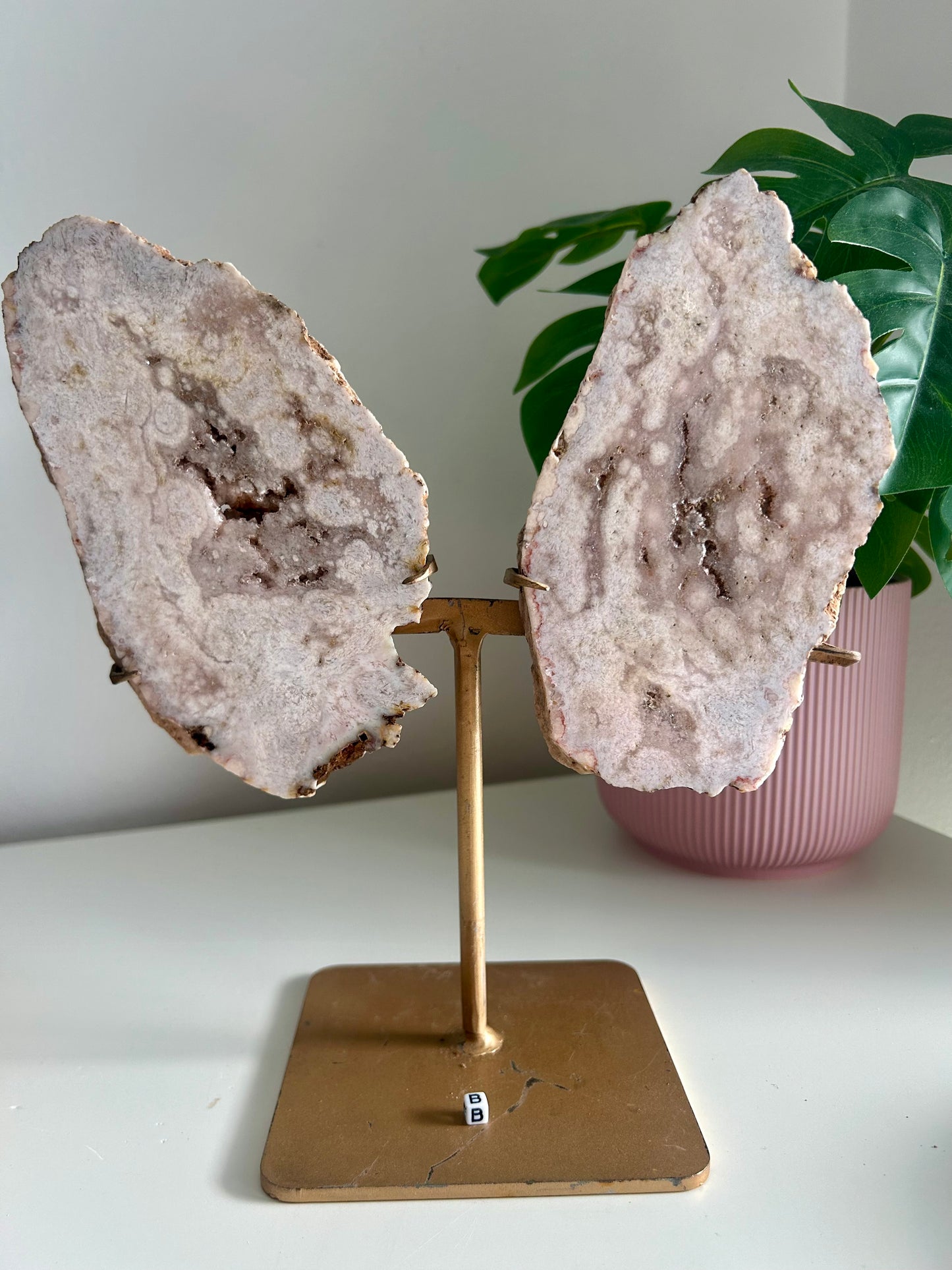 Large Pink Amethyst Butterfly