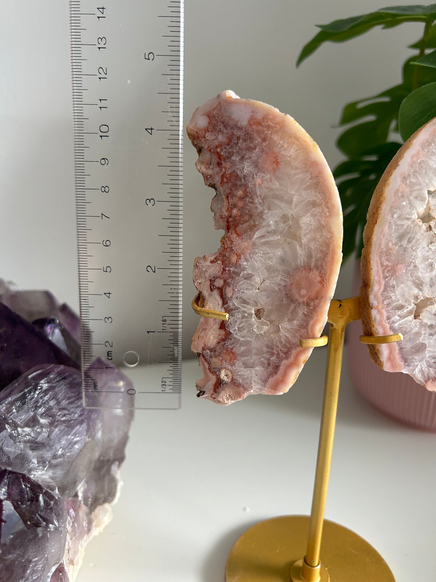 Medium Pink Amethyst Butterfly
