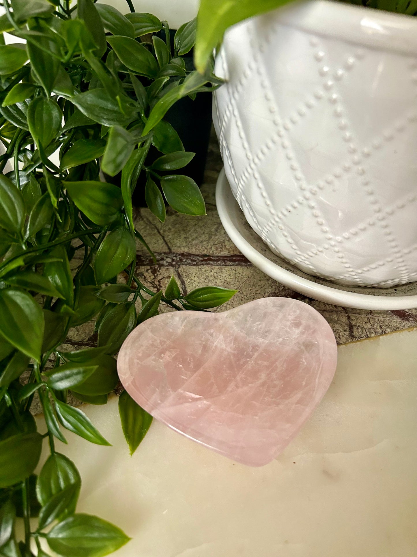Rose Quartz Heart Bowl
