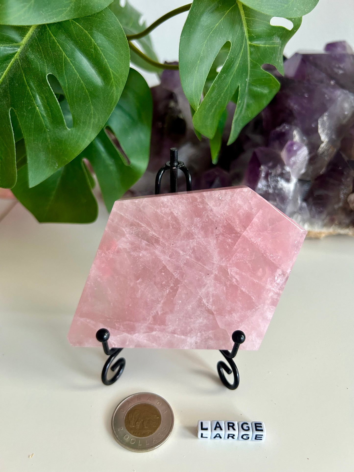 Gem Quality Rose Quartz Slabs