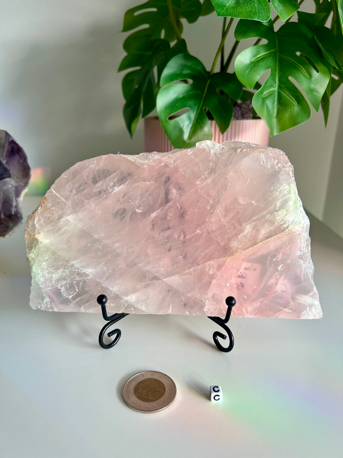 Large Rose Quartz Slabs