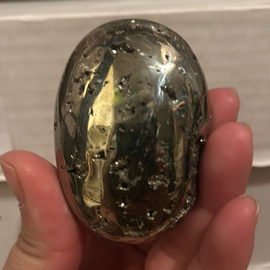 High Quality Pyrite Palmstone