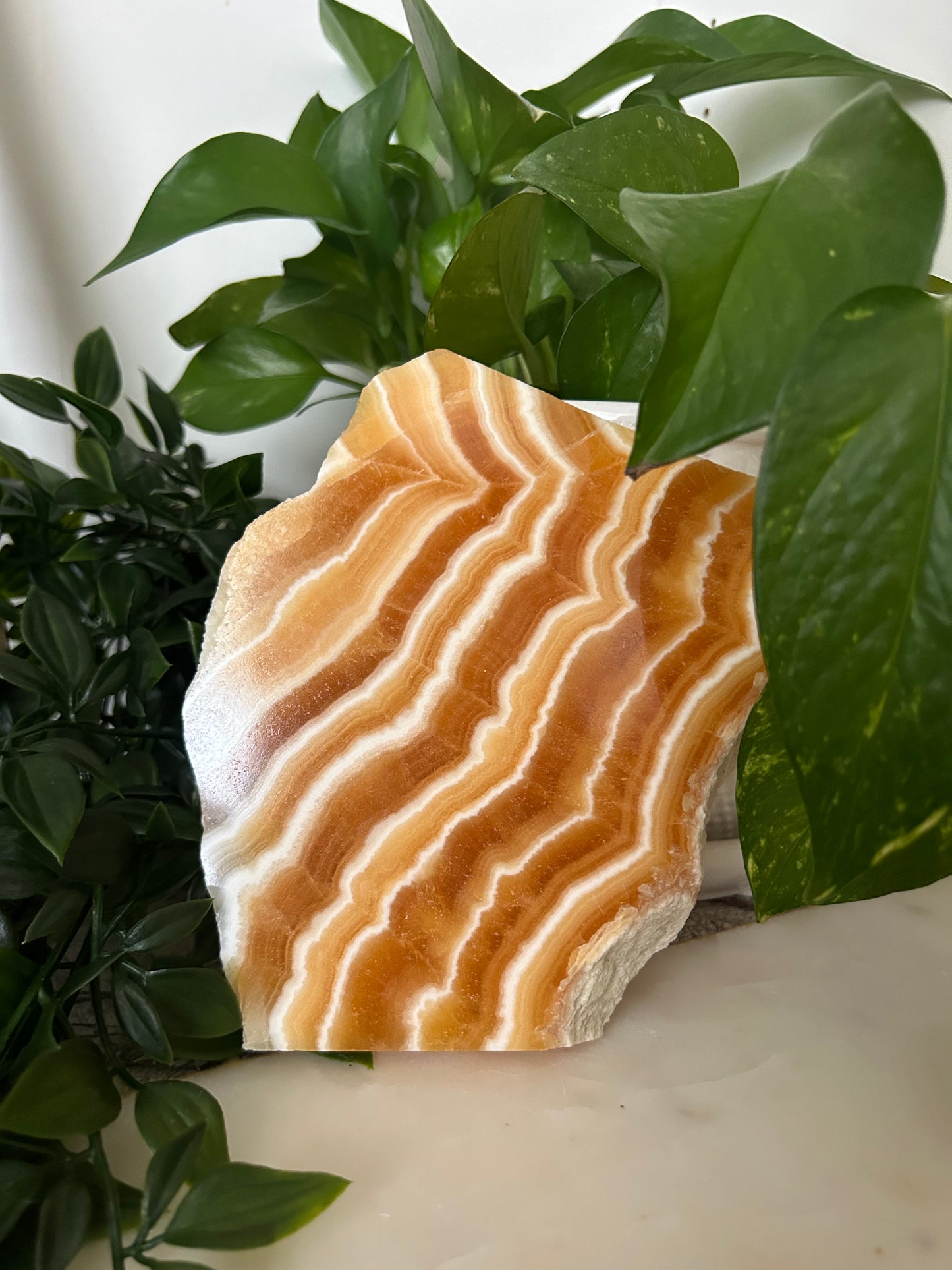 Orange Calcite Slabs