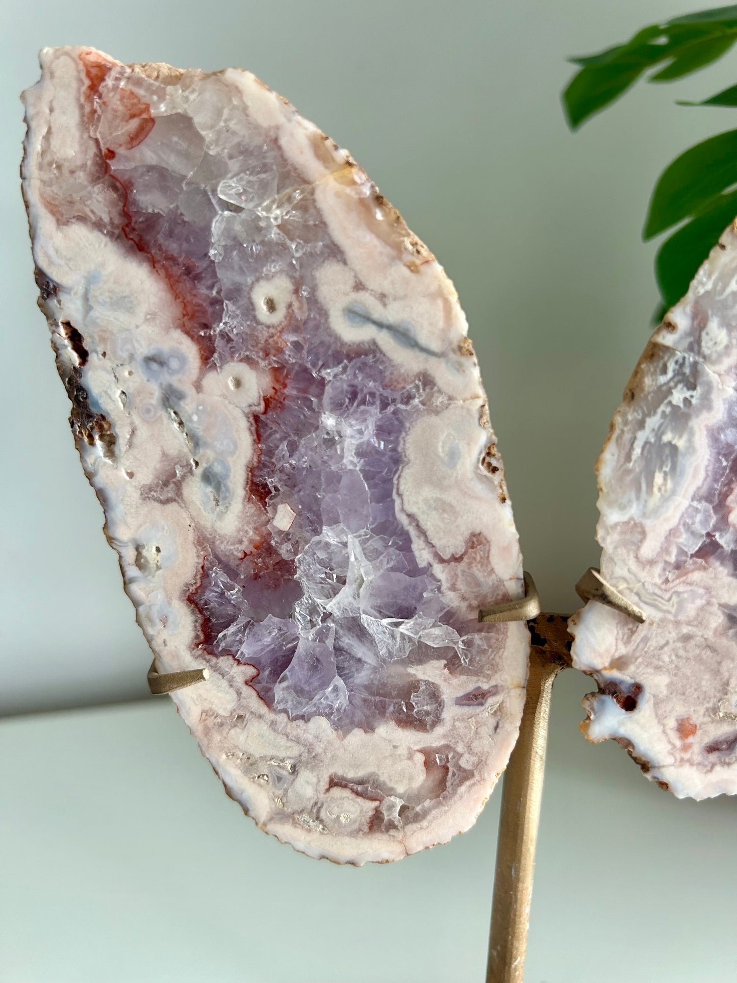 Large Pink Amethyst Butterfly