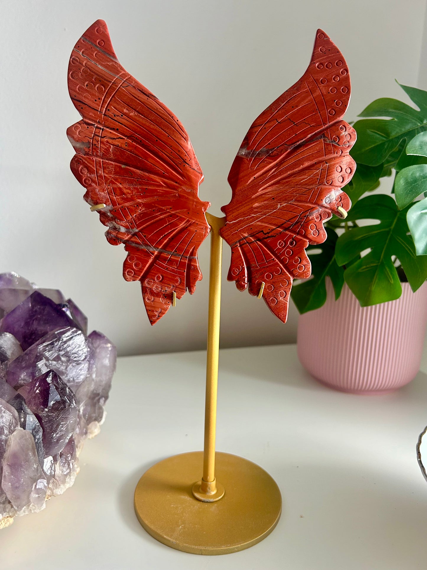 Large Red Jasper Butterfly