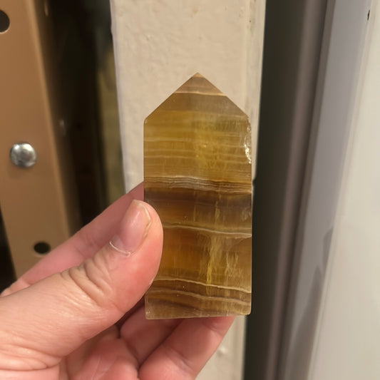 Yellow Fluorite Triangle Towers