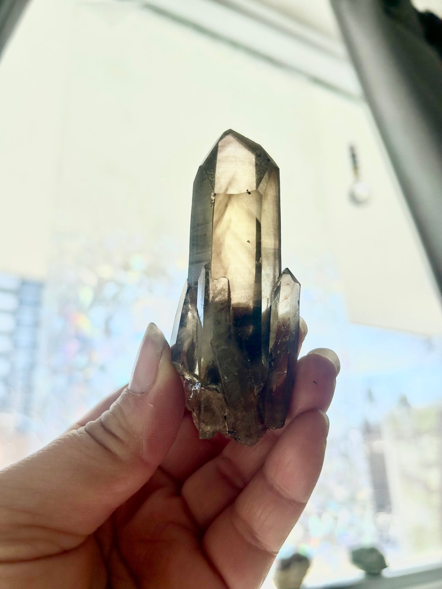 Natural Smoky Citrine with Phantom