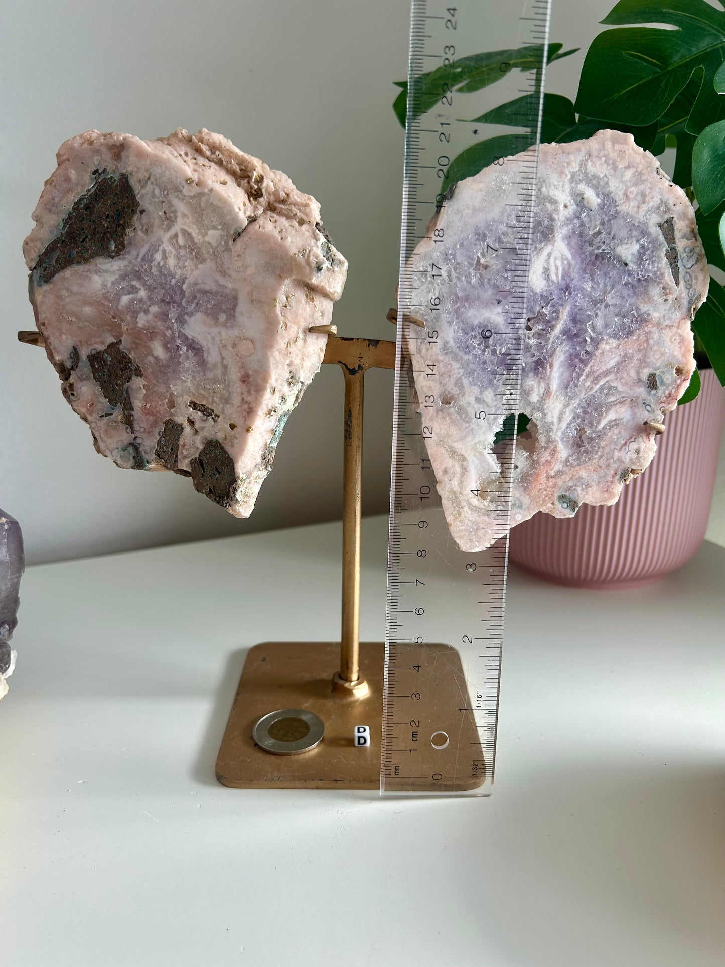 Large Pink Amethyst Butterfly