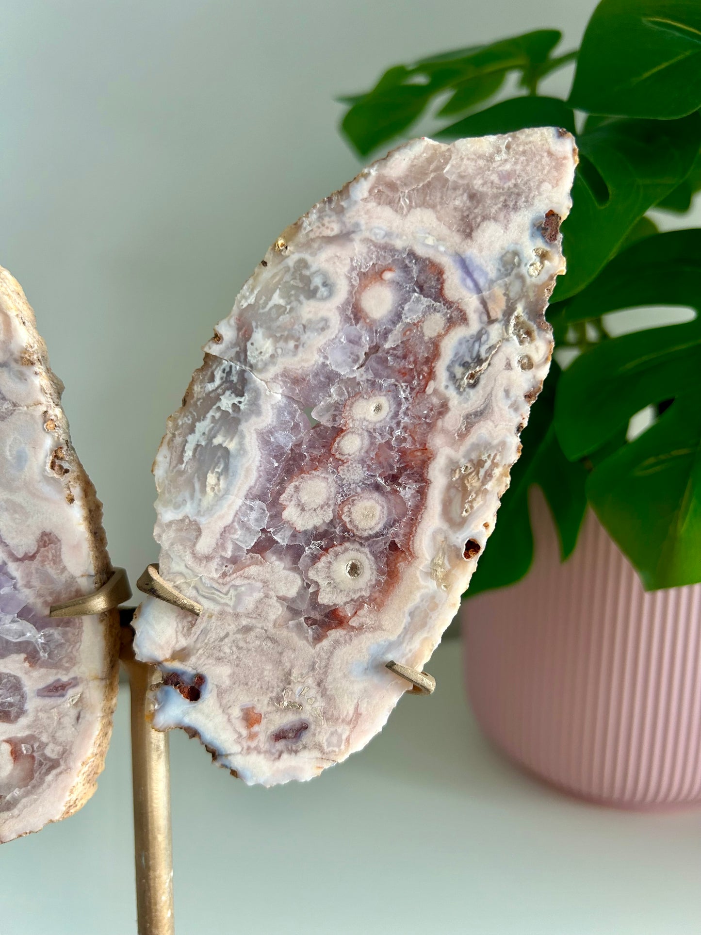 Large Pink Amethyst Butterfly