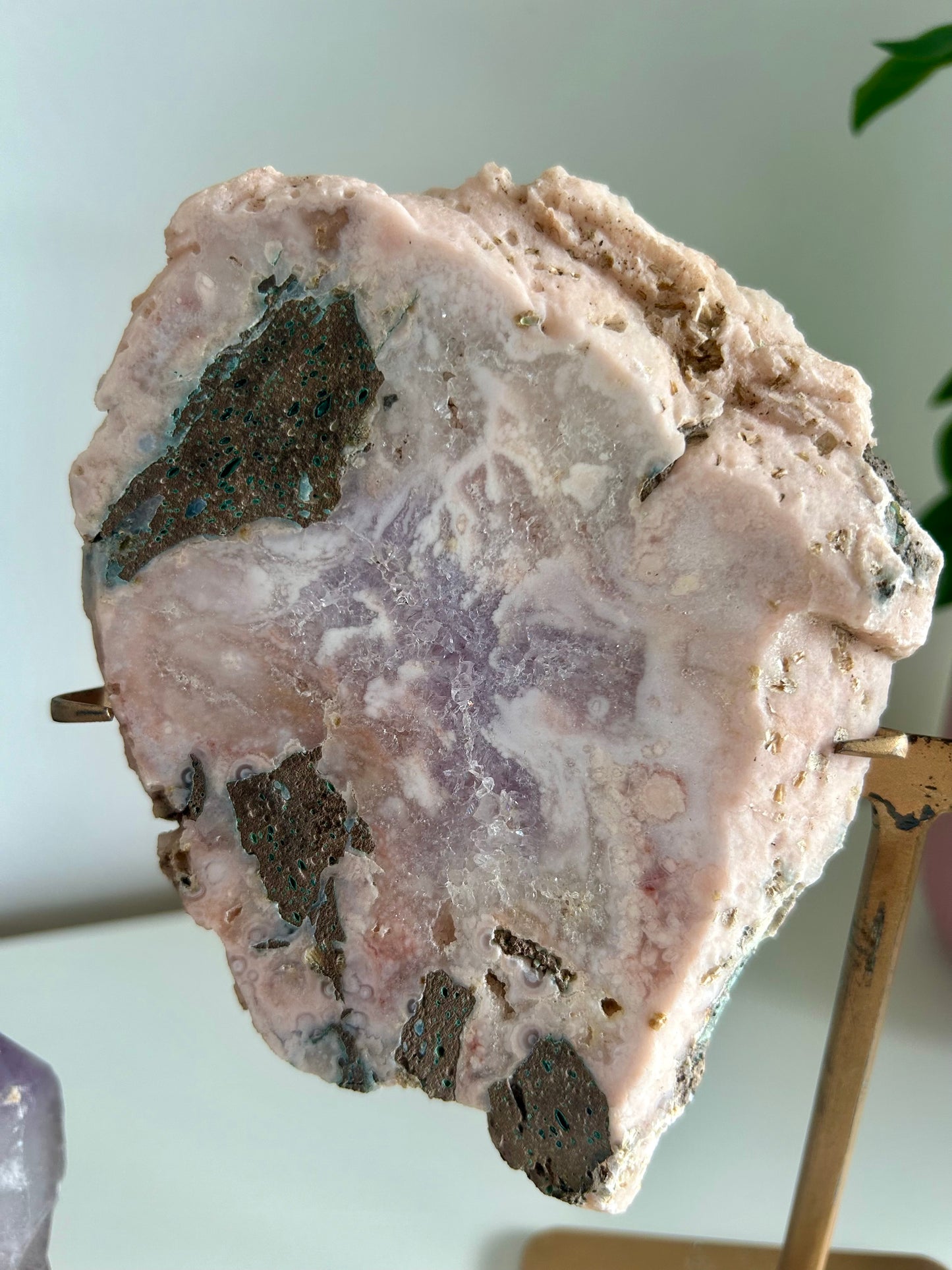 Large Pink Amethyst Butterfly