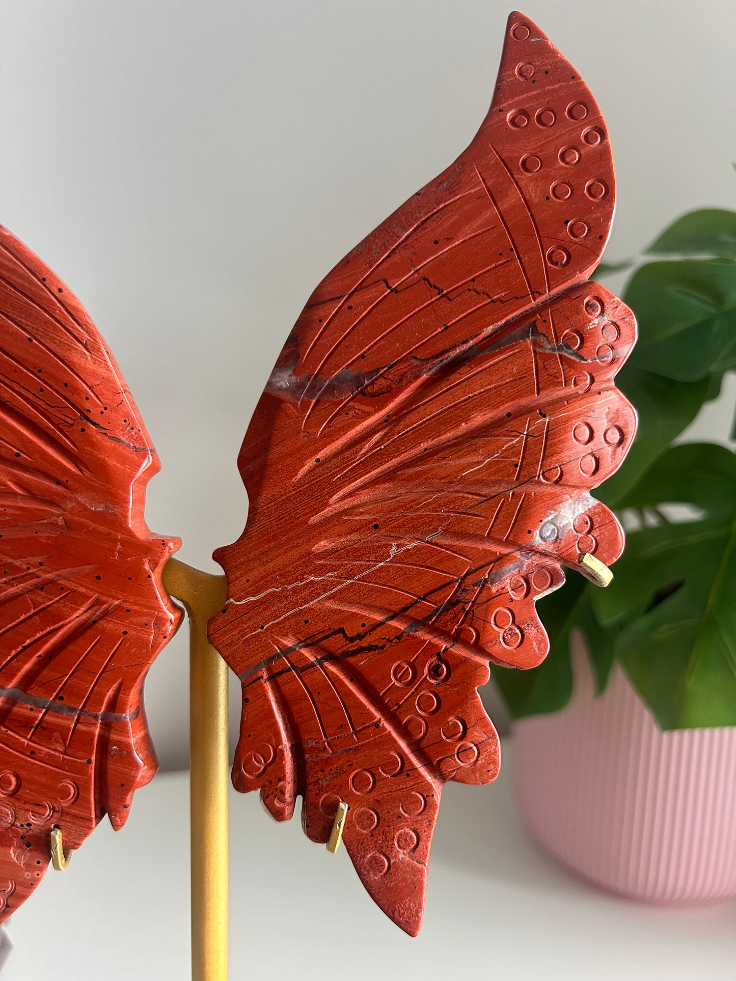 Large Red Jasper Butterfly