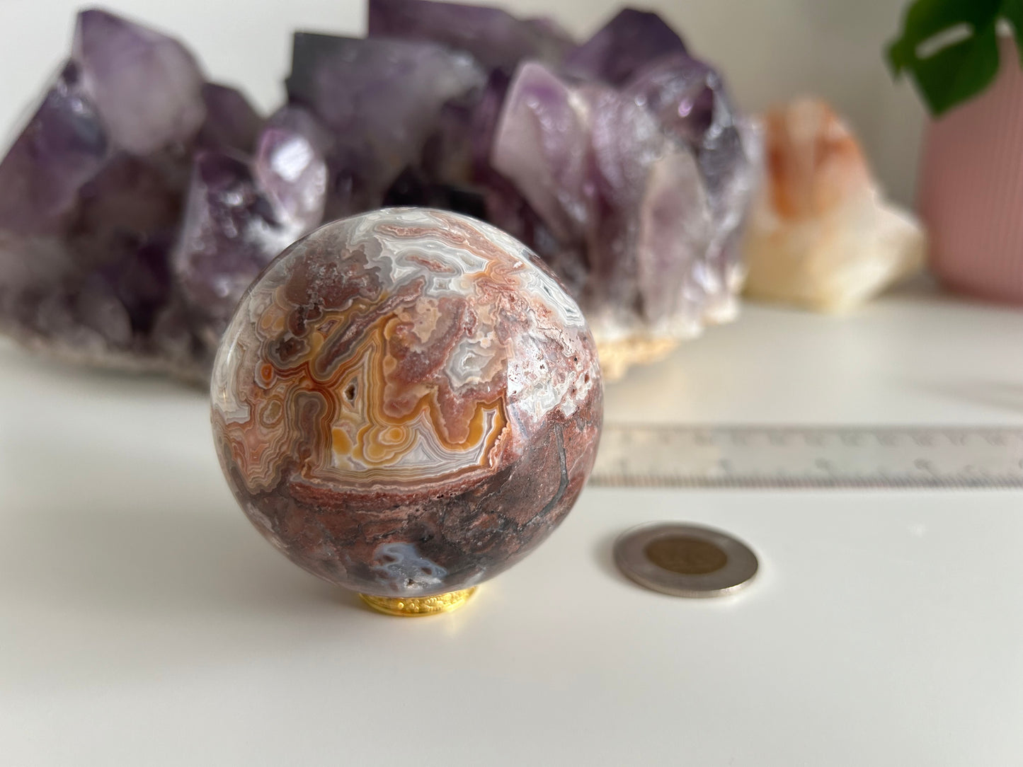 Crazy Lace Agate Sphere