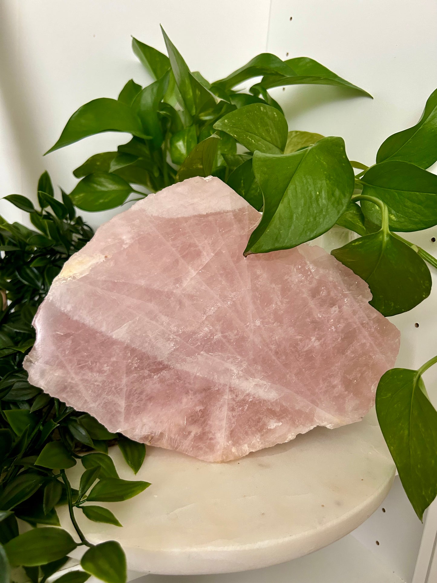 Large Rose Quartz Slabs