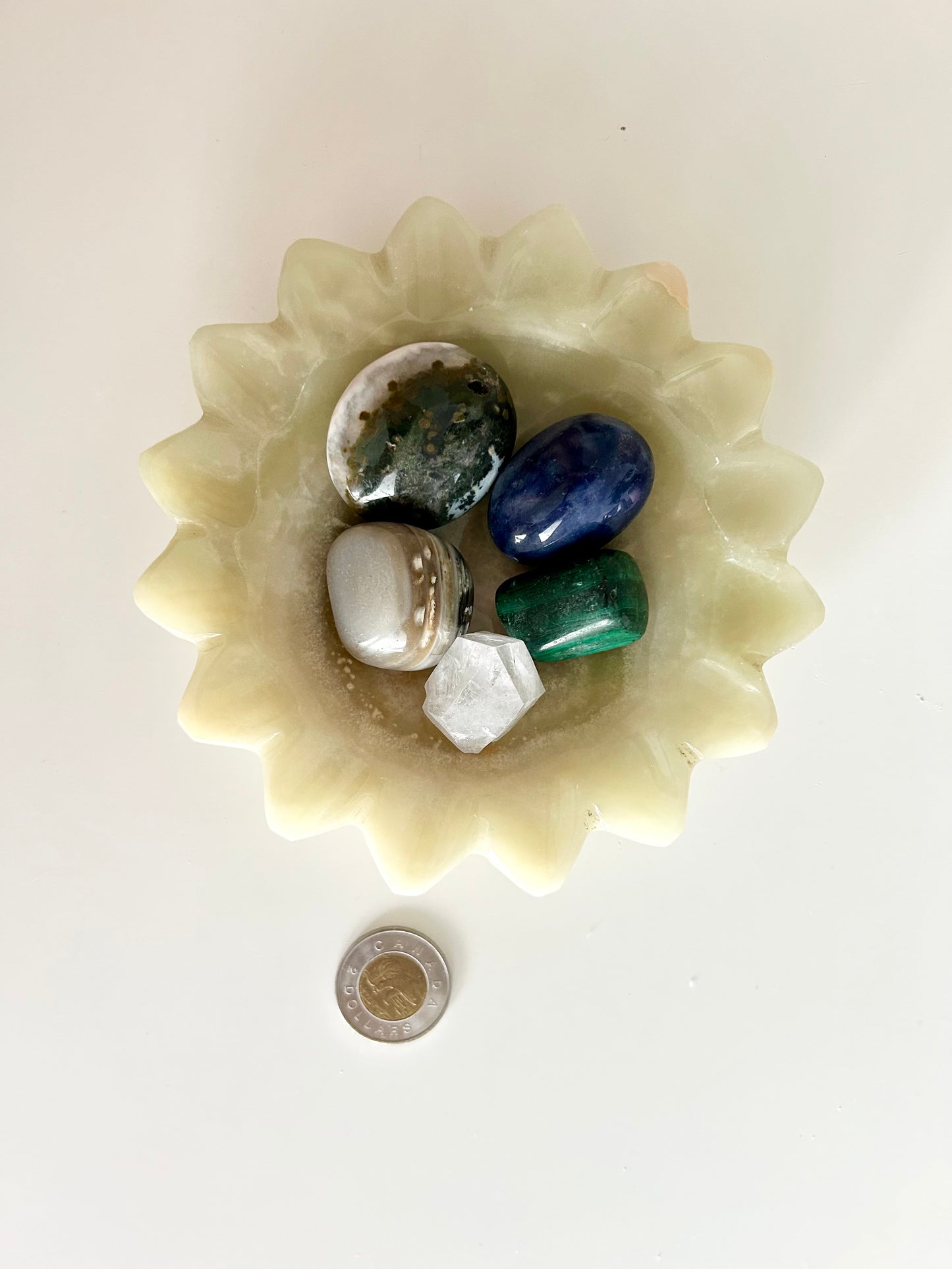 Sunflower Green Onyx Bowl