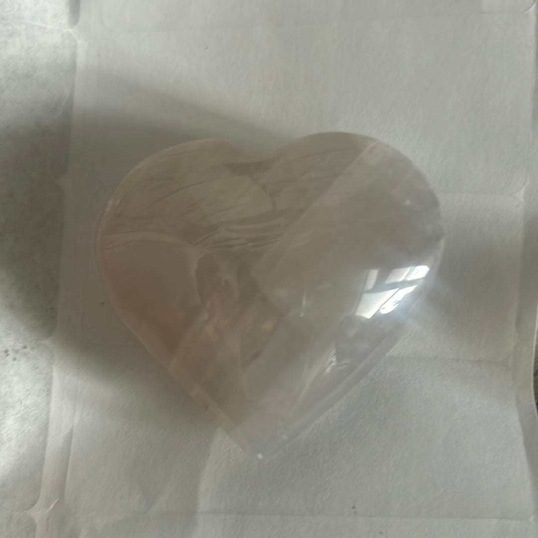 Blue Rose Quartz Hearts