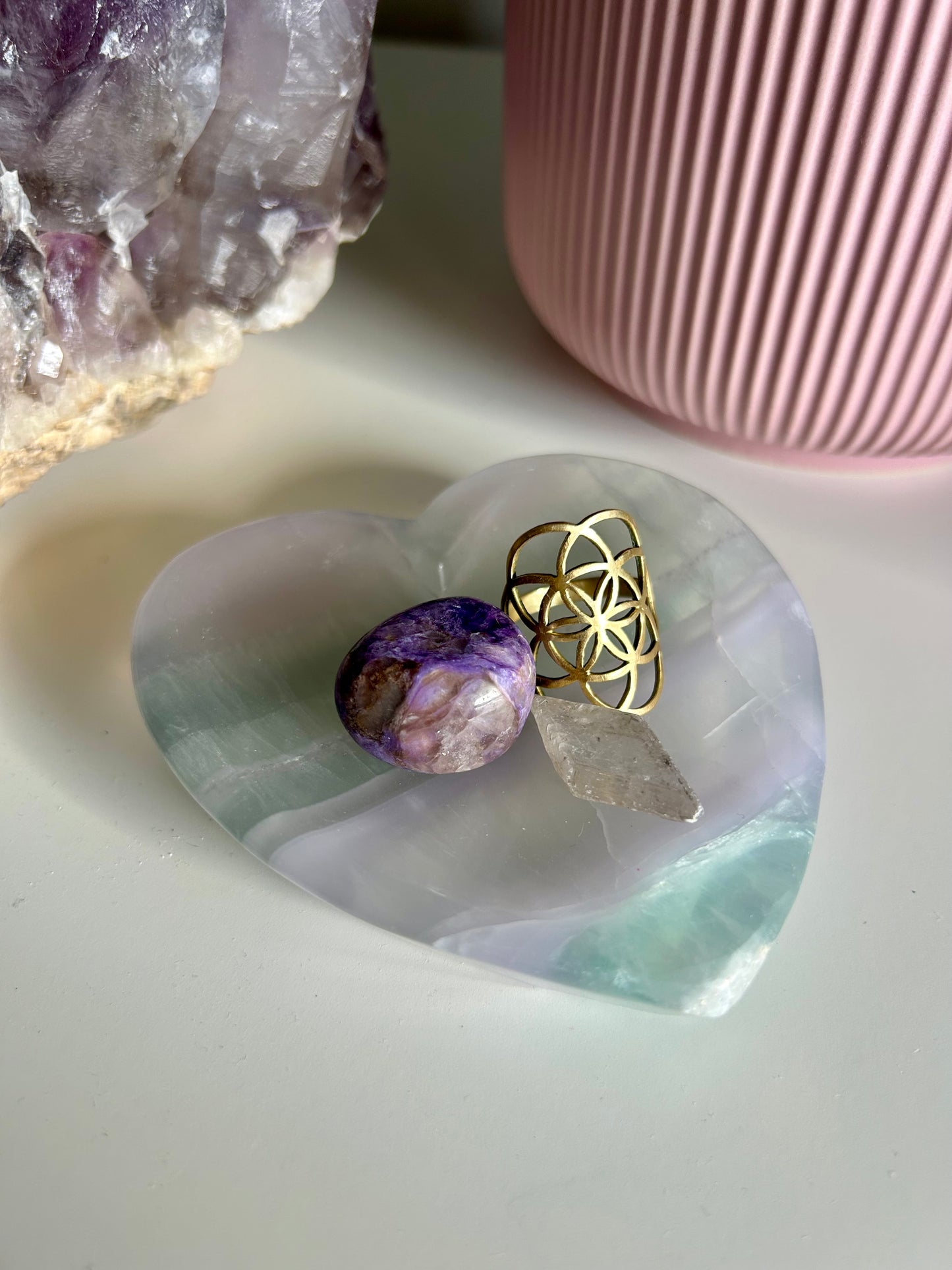 Fluorite Heart Bowl
