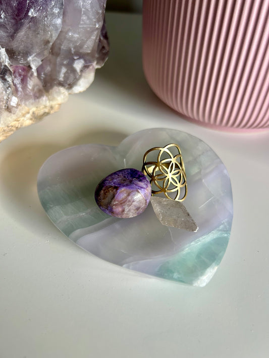 Fluorite Heart Bowl