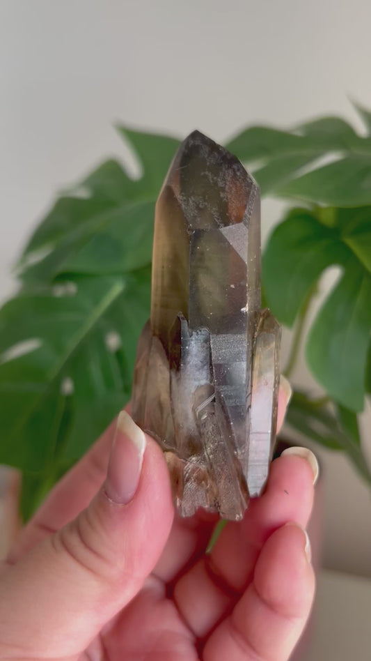 Natural Smoky Citrine with Phantom