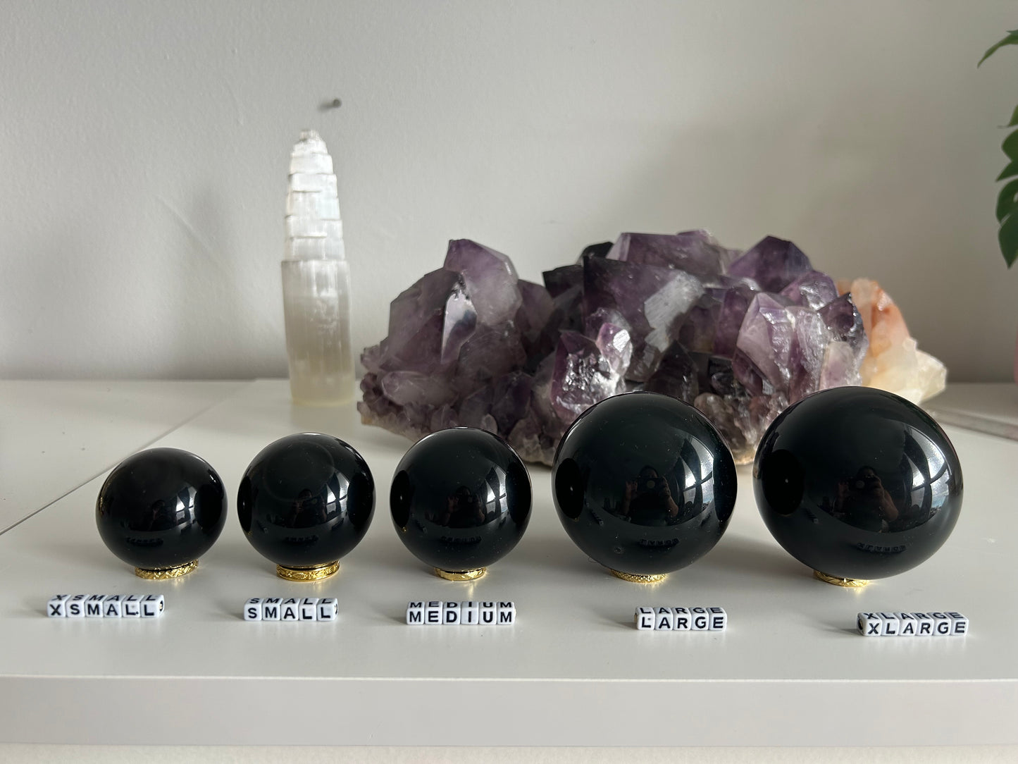 Rainbow Obsidian Sphere