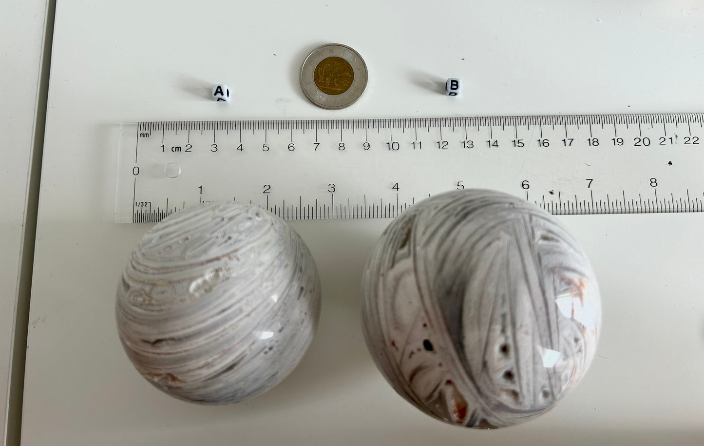 Mexican White Agate Sphere