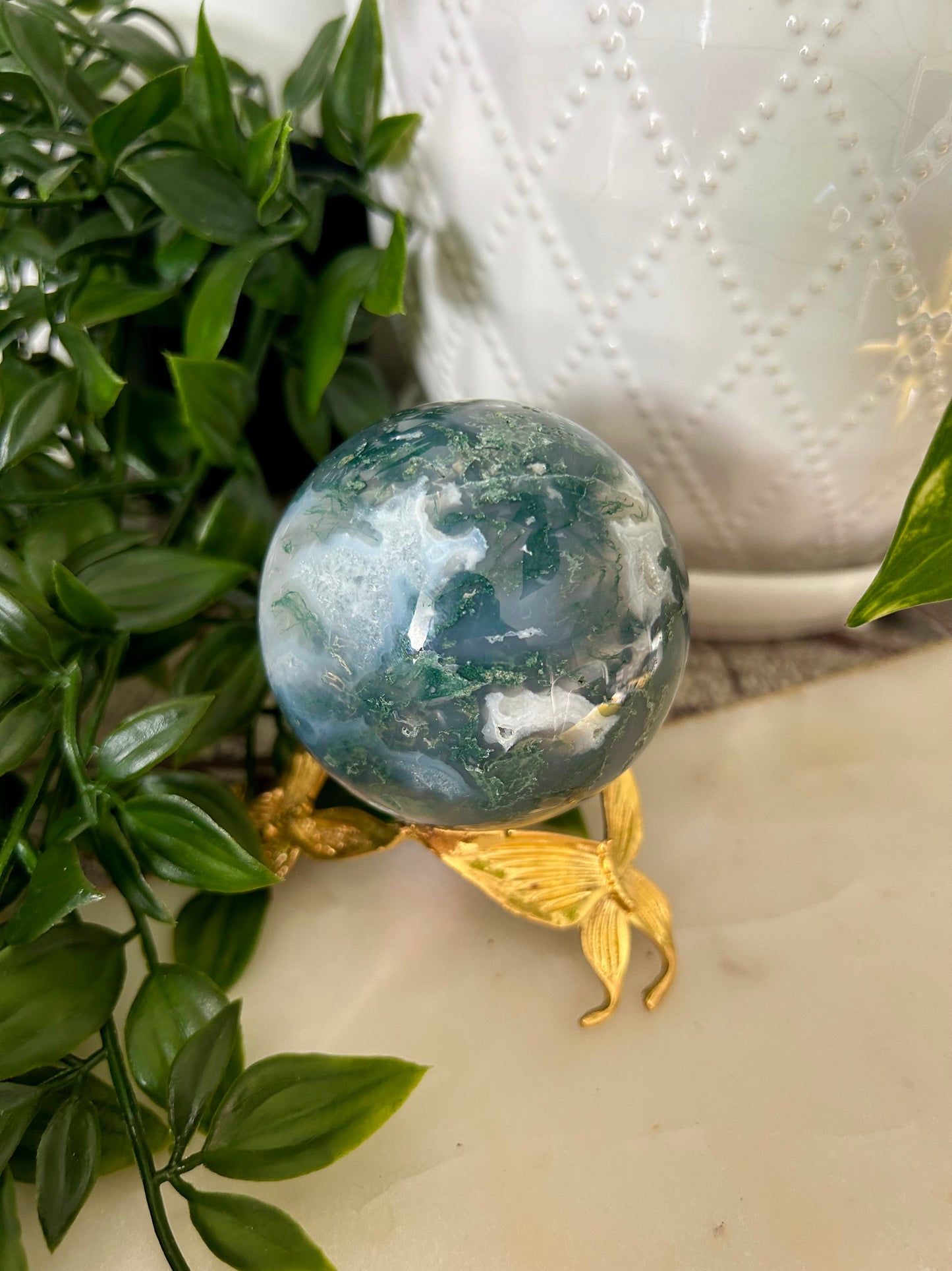 Moss Agate Sphere