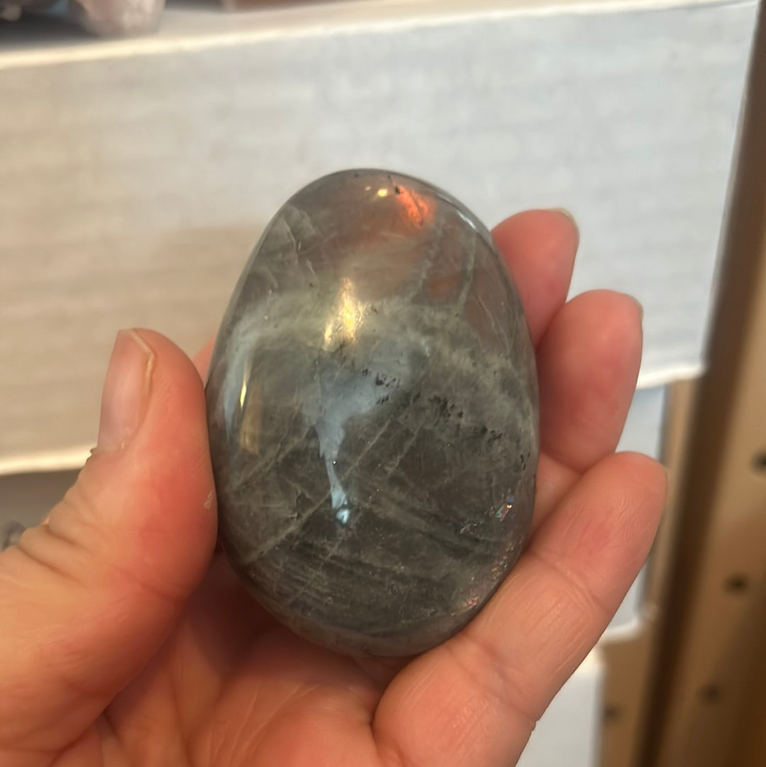Purple Labradorite Palmstone